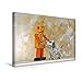 Produktbild Calvendo Premium Textil-Leinwand 45 cm x 30 cm Quer, der Blech-Hund, der Beste Freund des Blech-Roboters | Wandbild, Bild auf Keilrahmen, Fertigbild auf Echter mit Blech-Hund Hobbys Hobbys
