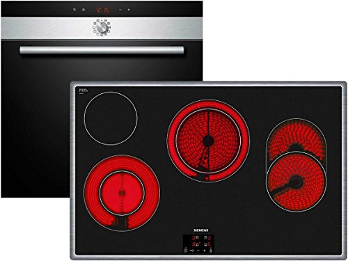 Preisvergleich Produktbild Siemens EQ2Z092 Set Backofen HB74AB550 + Glaskeramik Kochfeld ET845HH17