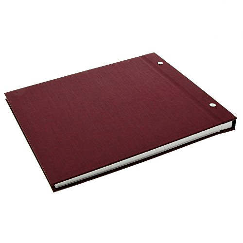 Goldbuch Schraubalbum mit Fensterausschnitt, Bella Vista, 30 x 25 cm, 40 weiße Seiten mit Pergamin-Trennblättern, Erweiterbar, Leinen, Bordeaux, 26892 - 2