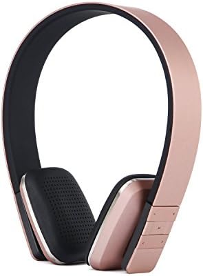 Bluetooth Over-ear Headphones, EONANT Wireless Over-ear Adjustable Headset Headband Bluetooth Support for TV, iPhone ,iPad Bluetooth Devices (Rose Gold)