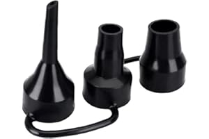 ENYOLIDIMK Black Air Pump Replacement Nozzles, Plastic Pump Nozzles, Air Pump for Inflatables, 3 Size Air Mattress for Partial Air Bed, Air Mattress Etc Durability and Practicality