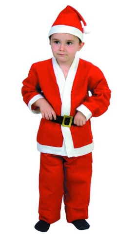 Atosa-69210 Disfraz Papá Noel Niño Infantil, Color rojo, 3 a 4 años (69210