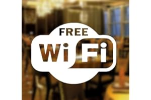 Free WIFI Window Sign Vinyl Sticker Graphics Cafe Shop Salon Bar Restaurant by Wall4stickers