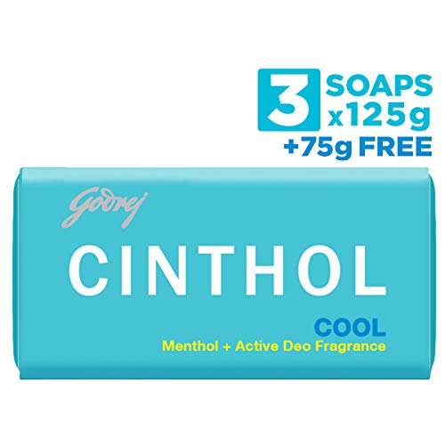 Godrej Cinthol Cool Bath Soap, 125g (Pack of 3) + 75g free price