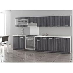 ULTRA XXL cuisine complete 3m20 - Décor chene gris
