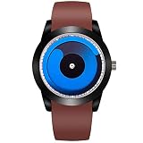 SU Männer Leuchtende Wasserdichte Uhr Persönlichkeit Kreativen Wirbel Großes Zifferblatt Quarzuhr Student Männer Silikonband,C