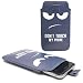 Produktbild Handy Hülle Slide Tasche Etui Case Schutzhülle Bumper Cover Sleeve Universal Neu, Motive:Dont Touch My Phone Blau, Handymodell:BLU Life Pure Mini