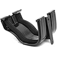 Polypipe ROG02B Black Ogee Extra Capacity Gutter Union/Joiner ROG02b Black 130 x 70mm