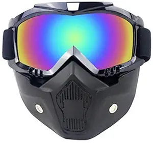 AutoPowerz TPU Goggles & Mask (Multicolor, Pack of 1) for Men & Women