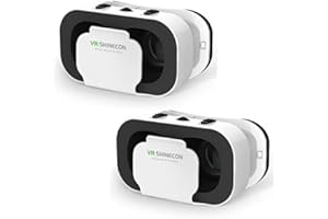 YINCAICHENG VR Headset Compatible with iPhone & Android Phone-Virtual Reality Headsets Google Cardboard -Mini Exquisite Light Weight- Comfortable New 3D VR Glasses (VR4.0 Box, 2 Pack)