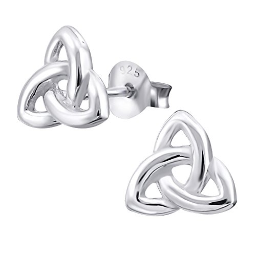 Laimons Pendientes para mujer Trinidad Brillante Plata de ley 925