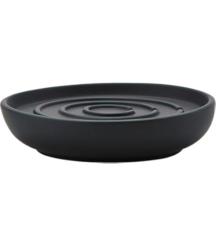 Zone Denmark Nova Toiletborstel, toiletborstel van porselein en roestvrij staal, wc-borstel met borstelhouder, soft-touch coating, diameter 10,3 cm, hoogte 37 cm, petroleumgroen : Thomas Dudzinski Design