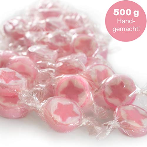 WeddingTree bonbon mariage de étoile rose- 500g Rochers bonbons just married - bonbon just married de décoration de table pour baptême, de mariage, Saint-Valentin Fête, des Mères ou communion