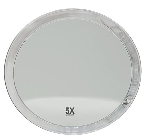 Runder 10-fach Kosmetik-Spiegel Ø 23cm, Kosmetex mit verschiedenen Vergrößerung und Saugnäpfen., 10-fach - 2