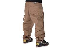 The blueskin Jeans Baggy Uomo Blu Pantaloni Larghi per Uomo e Ragazzo Stile Skate Rap Baggy Hip Hop Nero