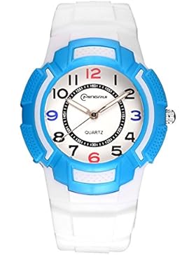 Kind] Digitaluhren Student Bewegung Watch Leuchtend Wasserdicht Dampproof Quarz-uhren Rubber Pin buckle armband-E