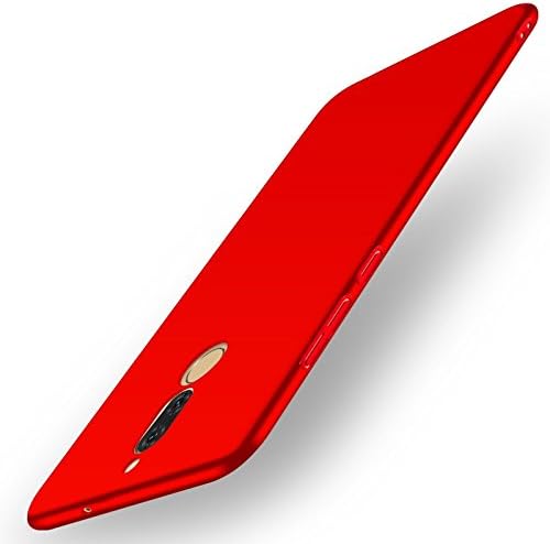 Apanphy HUAWEI Mate 10 Lite Case [High Quality] [Ultra Slim] [Hard Silky] [Scrub Shell] [Full Protection] [Rear Skin Feel] Cover For HUAWEI Mate 10 Lite Red