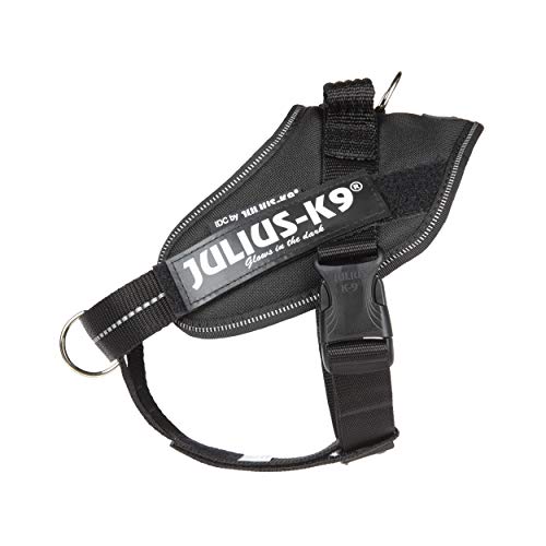 Julius-K9 Dog Harness with Front Control Belt, Black, S/Mini
