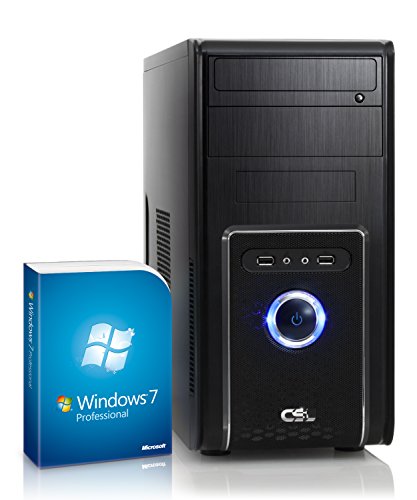 CSL Multimedia PC Sprint 5845Pro (Quad) inkl. Windows 7 Professional - AMD A10-9700 4x 3500 MHz, 8 GB RAM, 1000 GB SATA, Radeon R7, DVD-RW, Gigabit LAN, USB 3.1