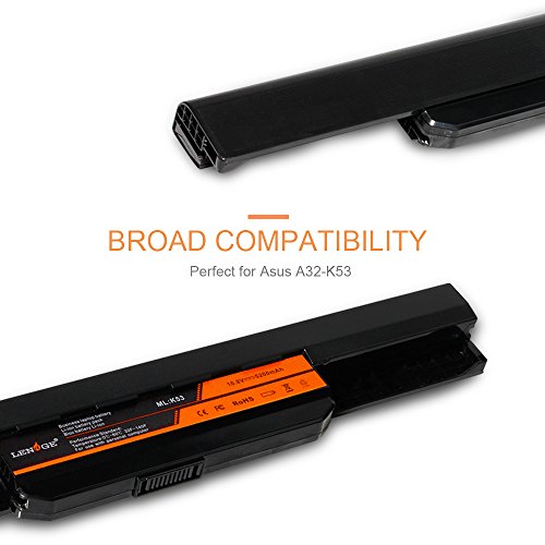 LENOGE Hochleistung Neue Akku Für Asus Laptop Batterie K53 A32-K53 A42-K53 10.8V/5200mAh A43 A43B A43BY A43E A43F A43J A43EI241SV-SL - 2