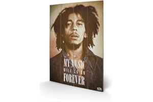 PYRAMID INTERNATIONAL Bob Marley (Music Forever 40 x 59 cm Impression sur Bois