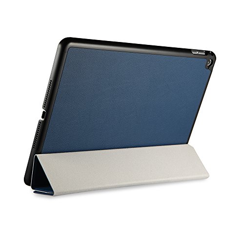 iPad Air 2 Hülle, EasyAcc Ultra Slim Cover Schutzhülle Bumper Lederhülle mit Standfunktion / Auto Sleep Wake Up Funktion für iPad Air 2 2014 Modell Number A1566/ A1567 – Dunkelblau, Ultra Slim - 4