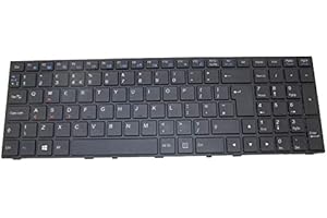 RTDPART Laptop Keyboard For CLEVO P650 MP-13H86GBJ4306 6-80-P6500-190-1 United Kingdom UK/GB With Backlit Black Without Frame