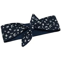 Rockabilly Haarband dunkelblau Schwalben retro 50er Jahre