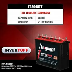 Livguard It 2048tt 200 amp_hour Battery (Black)