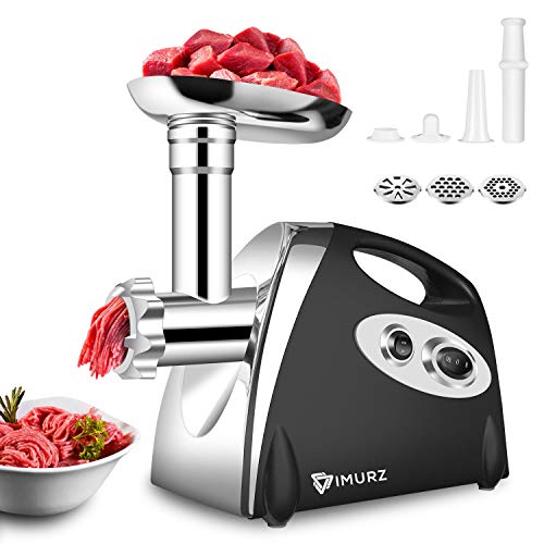 Tritacarne elettrico per salsicce, in acciaio inox, per meat grinder e salsicce Nero