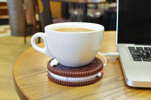 Mustard USB-Tassenwärmer – Dunkelbraun – Hot Cookie - 2