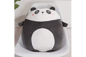 RAILONCH Cojín de animales de peluche de peluche de dibujos animados cojín lindo dinosaurio regalo unisex peluche (panda)