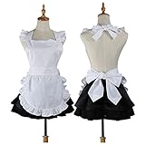 100 % algodón. Love Potato Cute Blanco Retro Cocina Restaurante Mujeres Delantales para Las Mujeres Las niñas Camarera Delantal para Regalo