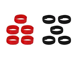 FLAWISH 5 Pcs Chicken Collar Anti Crow Rooster Collar for Poultry Chicken Duck Black