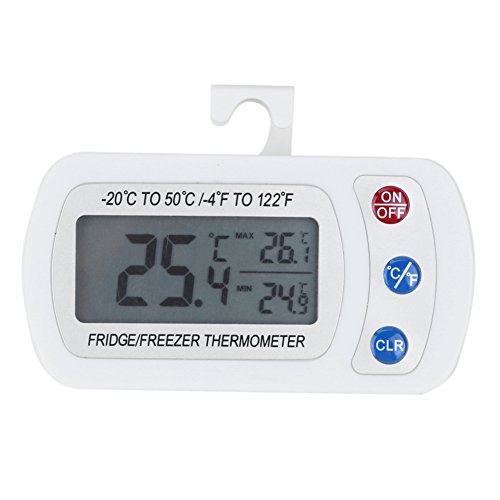Preisvergleich Produktbild Demiawaking Wasserdichter Digital-LCD-Gefrierschrank Kühlschrank Thermometer mit Hängehaken