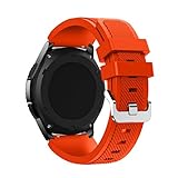 Vovotrade ★★Für Samsung Gear S3 Frontier Neue Art und Weisesport Silikon Armband Bügel Band(Orange)