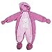 Baby Boys/Girls Cute Dog Design All In One Hooded Winter Snowsuit (9-12 Months) (Pink)