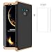 Produktbild Samsung Note 9 Hülle 360 Grad Golden Noir Ultra dünn Alles inklusive Schutz 3 in 1 PC Telefon + Schutzfolie Displayschutzfolie [2 Packungen] JOYTAG-Golden Noir