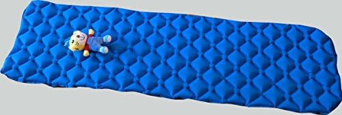 New Inflatable Air Mattress Mat Camping Hiking Sleeping Pad Tent Ultra-light (BLUE)