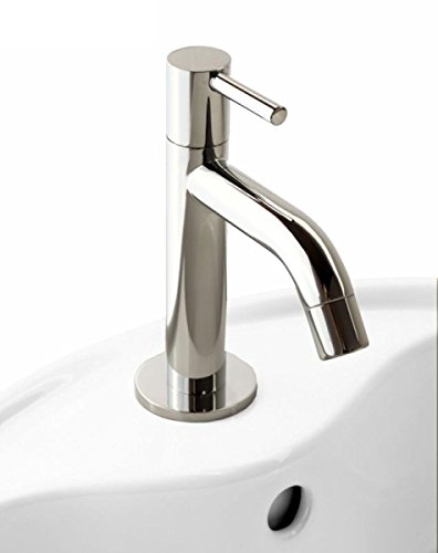 tecuro DESIGN Standventil mit hochwertigem Keramikventil - messing verchromt - NEU - mit Anschlussschlauch 30 cm