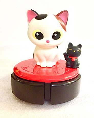 Japanese Candy Ninja SHINE Lun Lun Cleanya (Cat Robot Desktop Cleaner) 2017 with Iwako Lucky Black Cat