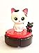 Produktbild Japanese Candy Ninja SHINE Lun Lun Cleanya (Cat Robot Desktop Cleaner) 2017 with Iwako Lucky Black Cat
