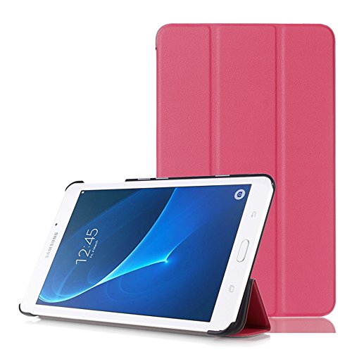 tinxi® Für Samsung Galaxy Tab A 7,0 Case, Kunstleder Tasche für Samsung Galaxy Tab A 7,0 T280 7 zoll (17,78 cm) Tasche Folio Tablet cover Flip Case Schutz hülle mit Standfunktion Sleep-Wakeup Funktion, rosa
