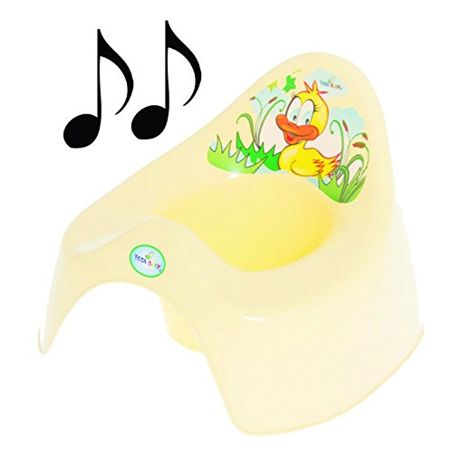 Easy Clean Toilet Potty Training Baby Kids Toddler Fun Colourful Animal Duck (Yellow)