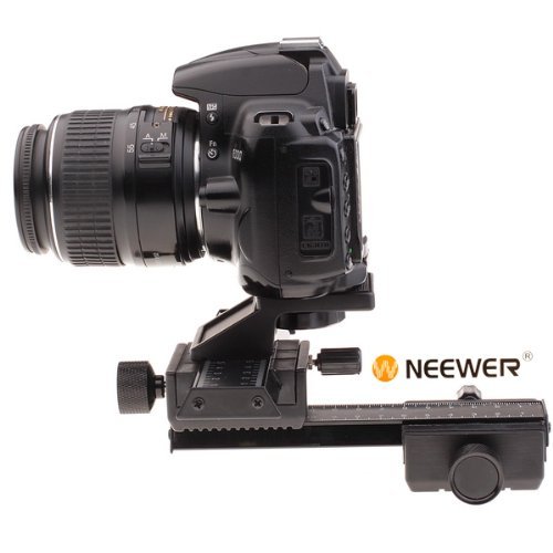 Neewer Pro  Pro Version de Neewer Produit  Rail de Mise au Point pour Macrophotographie de 4 Directions Compatible avec Appareils Photo Canon Nikon Pentax Olympus Sony Samsung et Autres Appareils SLR et DC avec Filetage Standardis   de 1 4   Pro Version de Rail Rotule 