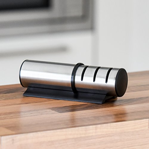 BS Living – Messerschleifer – 3 Stufen Design Messerschärfer – Profi Knife Sharpener – Ultra scharf - 2