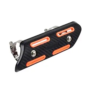Wakauto Motorcycle Heat Shield,Motorcycle Exhaust Pipe Cover Heat Insulated Shield Guard Exhaust Muffler Silencer Pipe Protector or Dirt Bike with 2pcs Hose Clamps