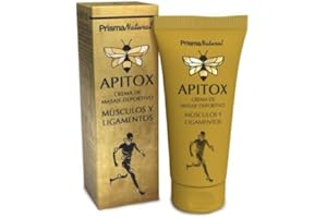 Prisma Natural - APITOX - Crema de masaje deportivo para músculos y ligamentos con APITOXINA LIKE - Crema natural de abeja que recupera tus músculos en un bzzz - efecto inmediato Formato 60 ml