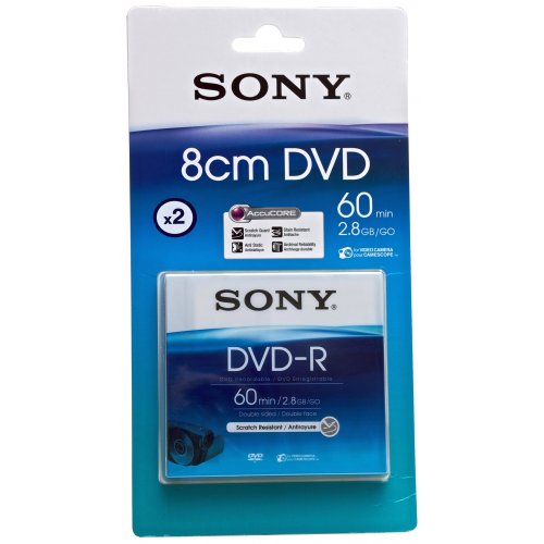 Sony 2dmr60 a-bt – DVD-R wiederbeschreibbar (2 Stück, 2,8 GB, 60 Min)