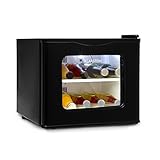 FACIL LIMPIEZA: El interior del minibar ofrece espacio para almacenar bebidas y pequeños tentempiés gracias a sus 17 L de volumen. Dispone de una balda de cristal extraíble que divide diferentes bebidas de los aperitivos, y además es fácil de limpiar.